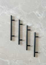 Schwarzer Knauf für Küchenmöbel und Schränke