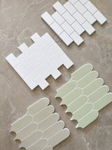Mermaid Tiles (Verde) - 10 Baldosas Adhesivas 3D