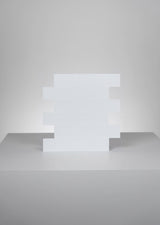 Piastrelle della metropolitana (bianco) - 10 piastrelle 3D adesive