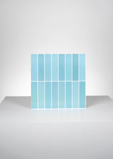Vertical Tiles (Azul claro) - 10 Baldosas Adhesivas 3D