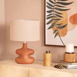 Terracotta Curvy Lamp