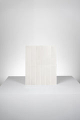 Piastrelle verticali (bianco) - 10 piastrelle adesive 3D