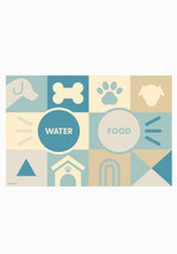 Munch Blue - Alfombrilla para perros personalizada