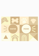 Munch Mustard - Alfombrilla para perros personalizada