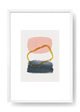 Póster Rose Abstract Paint Art