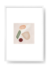 Póster Brunette Abstract Paint Art