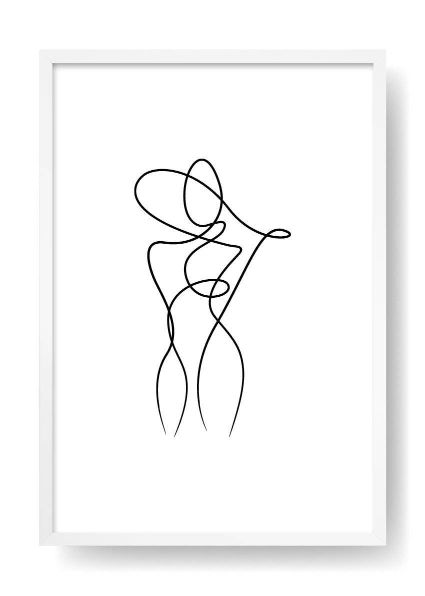 Póster Body Abstract Line Art