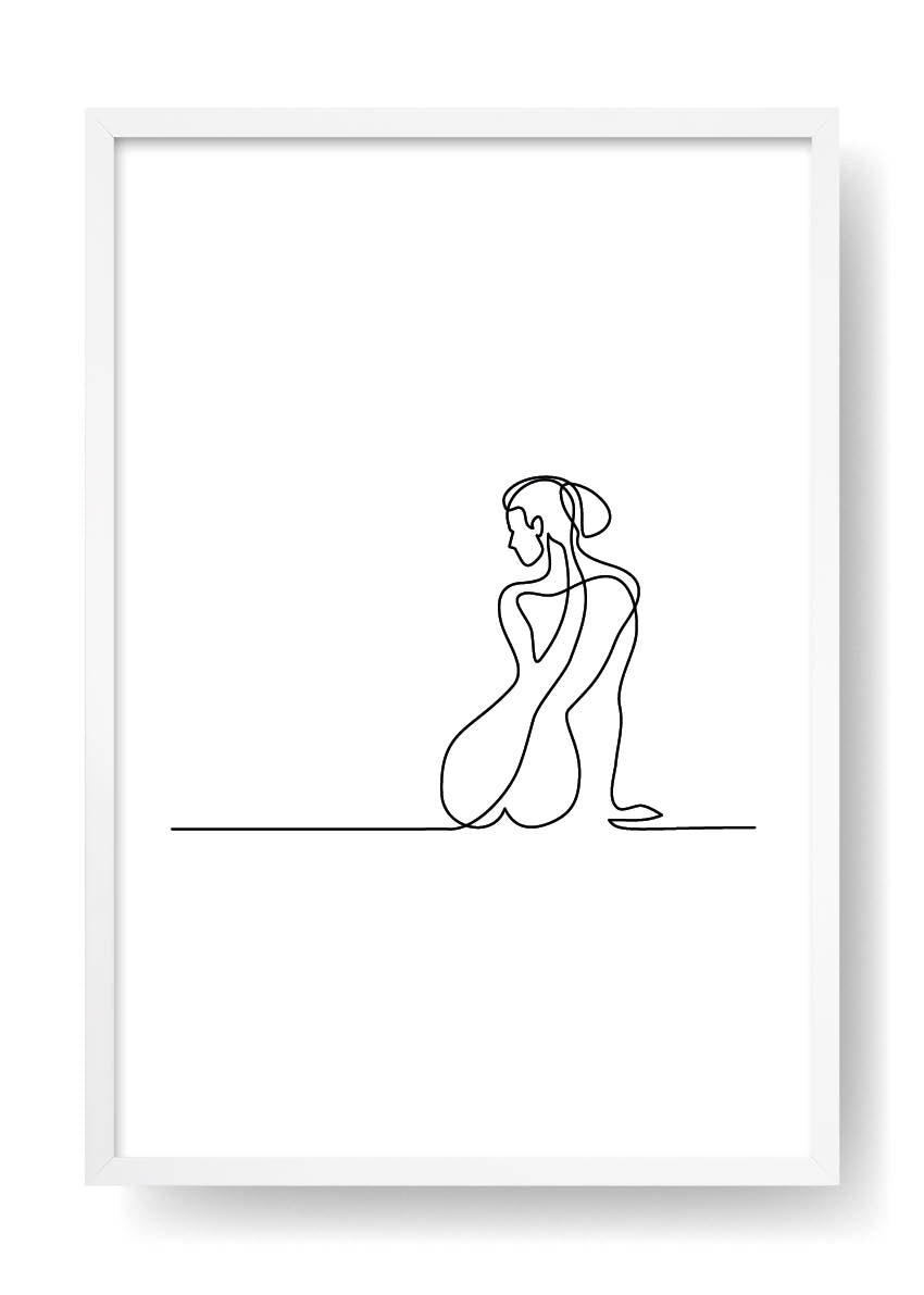 Póster Elsa Abstract Line Art