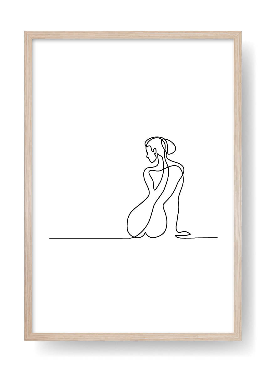 Elsa Abstract Line Art