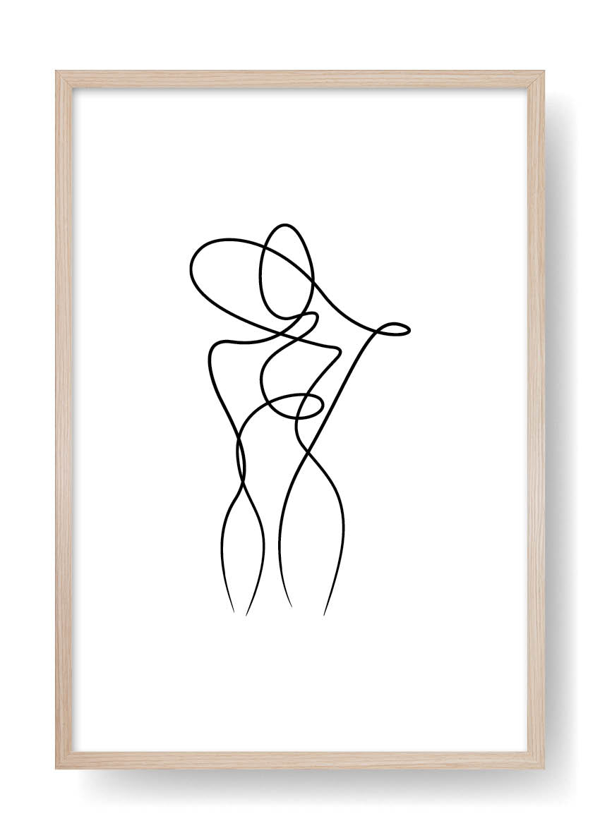 Póster Body Abstract Line Art
