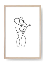 Póster Body Abstract Line Art