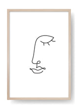 Póster Nora Abstract Face Art