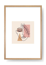 Póster Paula Coloured Abstract Face Art