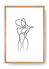 Póster Body Abstract Line Art