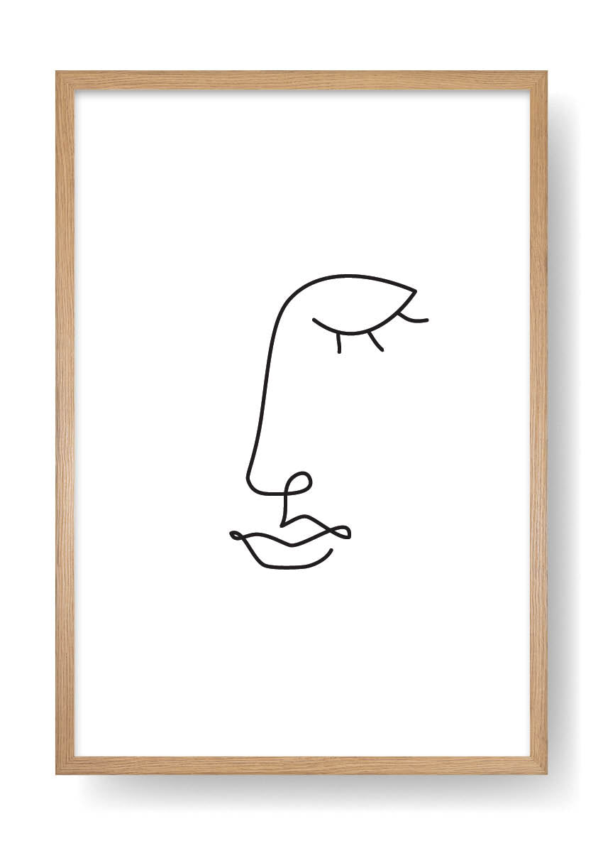 Póster Nora Abstract Face Art