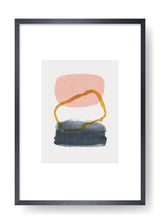 Póster Rose Abstract Paint Art