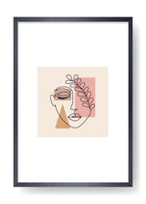 Póster Paula Coloured Abstract Face Art