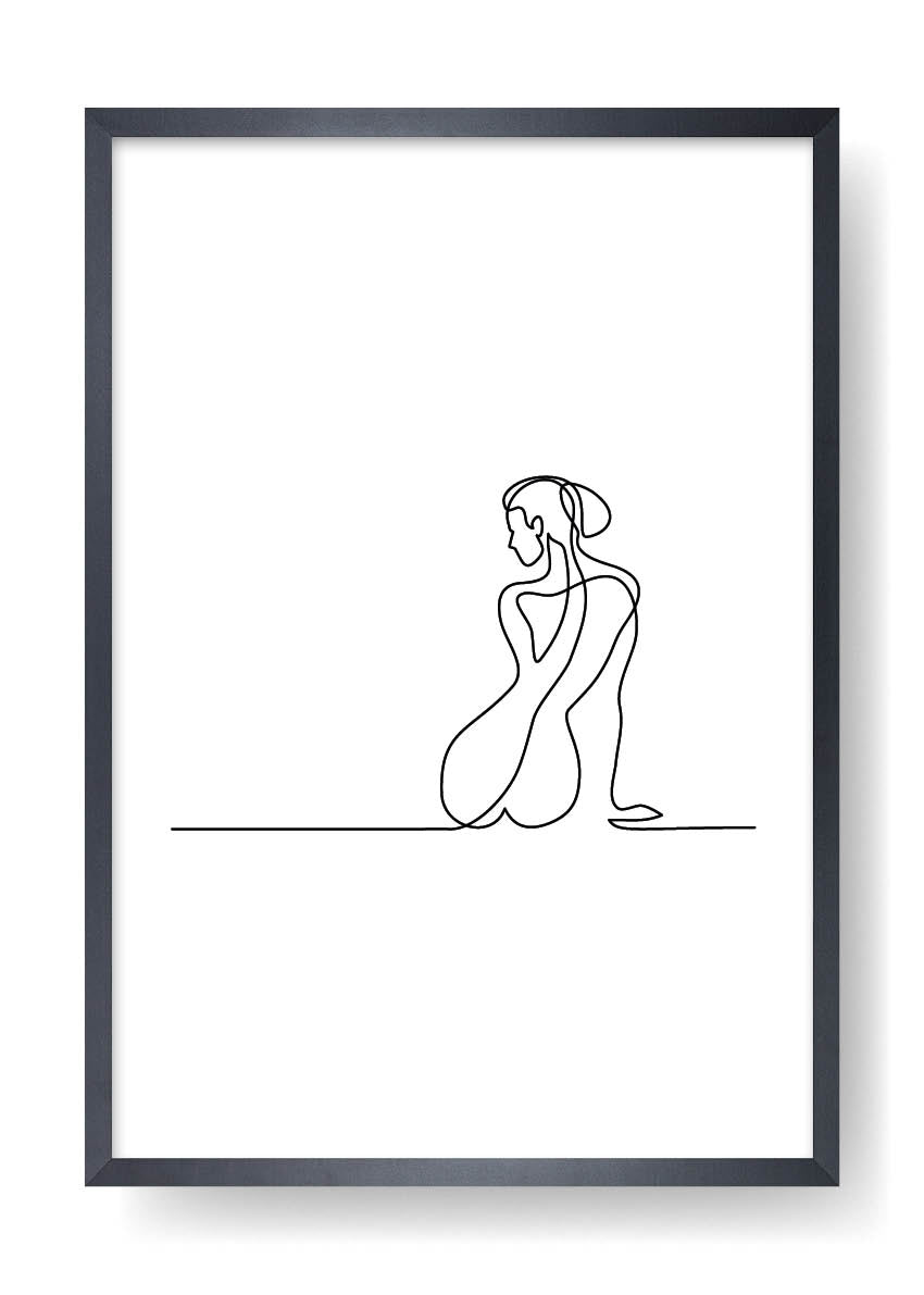 Póster Elsa Abstract Line Art