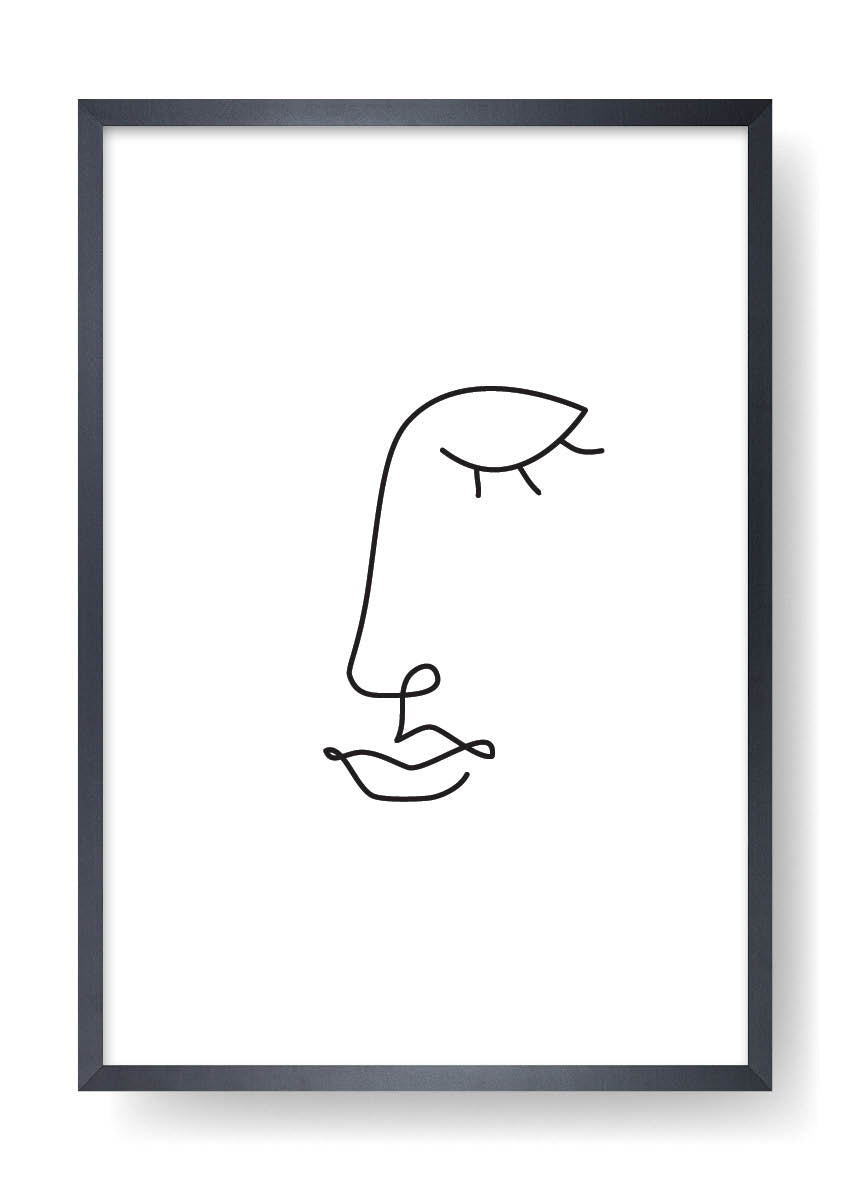 Póster Nora Abstract Face Art