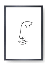 Póster Nora Abstract Face Art