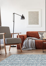 Tapis bleu rouille - Outlet