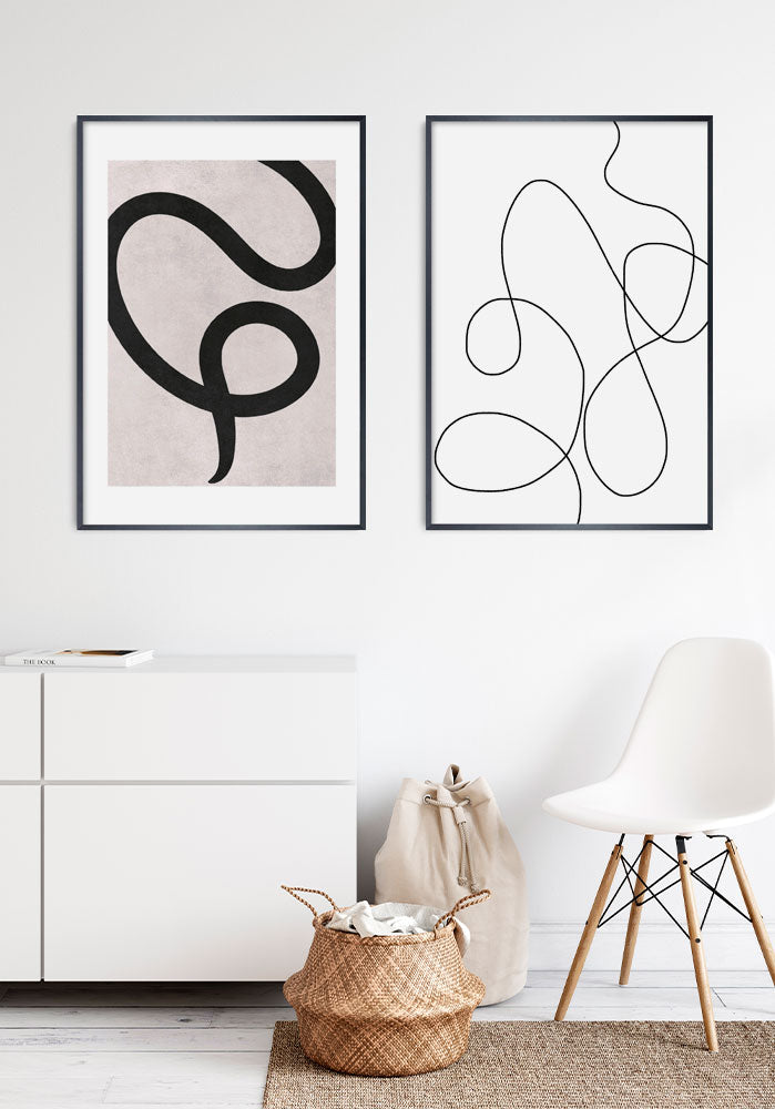 Thin Curves Line Art