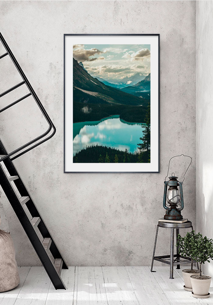 See und Berge Landschaft
