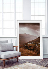 Road Crossing Iceland Mountains