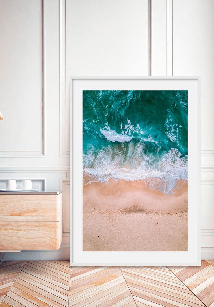 Póster Waves Breaking On The Coast