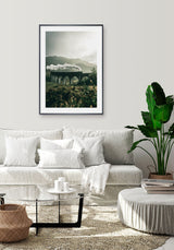 Dampfzug in den Bergen