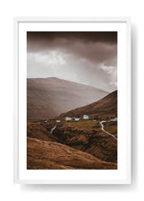 Road Crossing Iceland Mountains