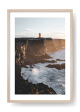 Red Lighthouse On The Cliff