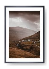 Road Crossing Iceland Mountains