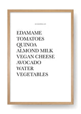 Veggie Shopping List