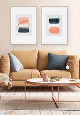 Póster Rose Abstract Paint Art