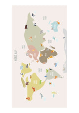 Weltkarte Teppich - Outlet