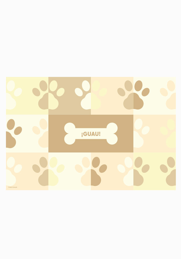 Paws Mustard - Personalized Dog Rug