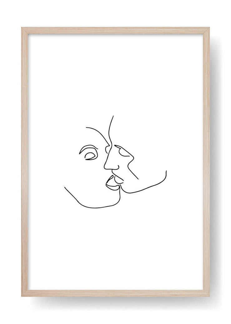 Couple Abstract Face Art