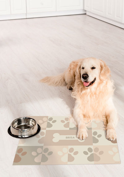 Paws Brown - Personalized Dog Rug