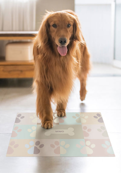 Paws Peach - Personalized dog mats