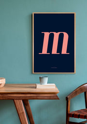 M. Color Letter Design