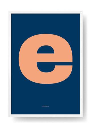 E. Design of colored letters