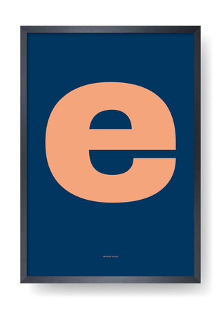 E. Design of colored letters