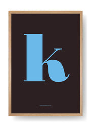K. Color Letter Design