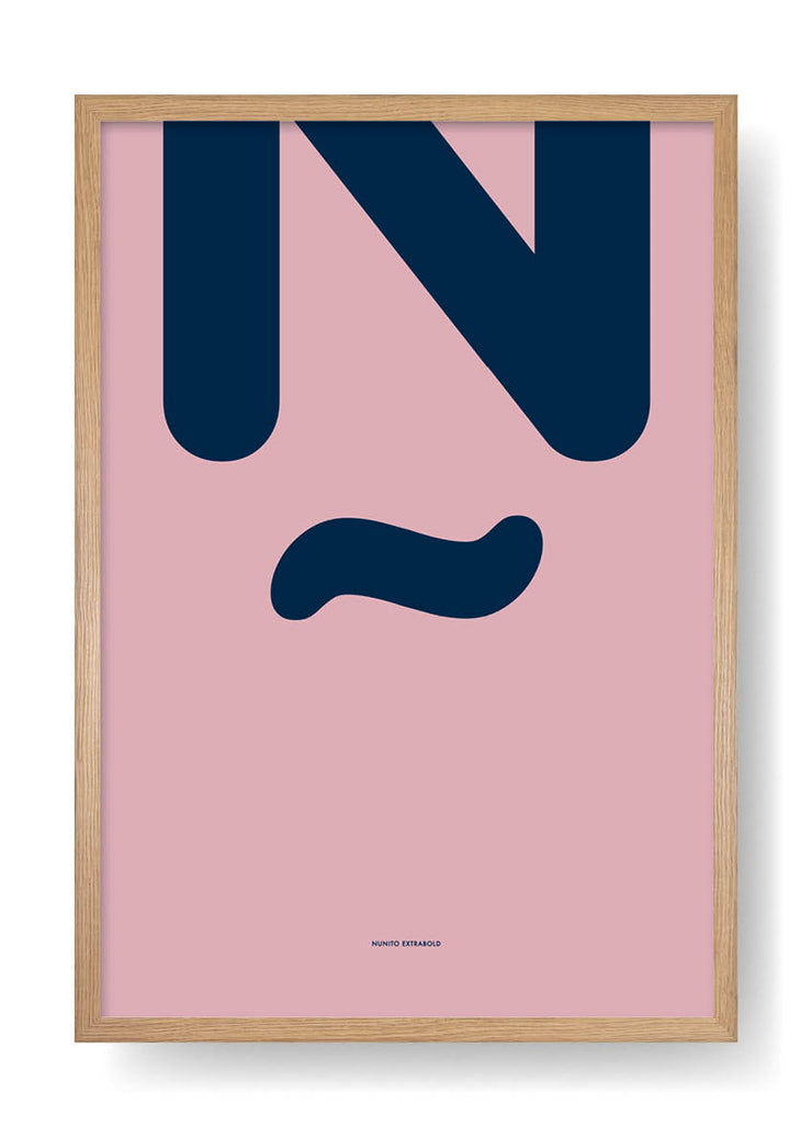 Ñ. Color Letter Design