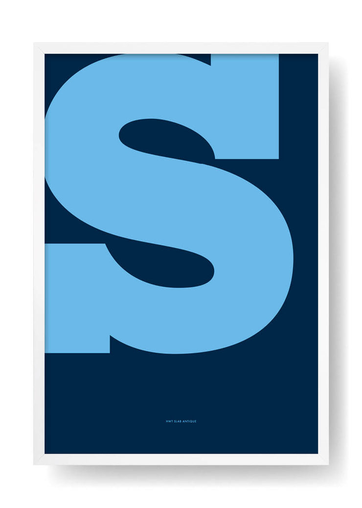 S. Color Letter Design