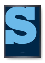S. Color Letter Design