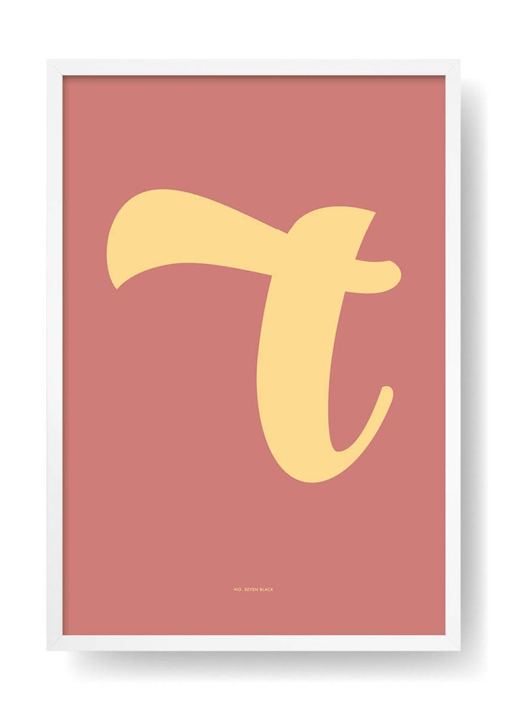 T. Color Letter Design