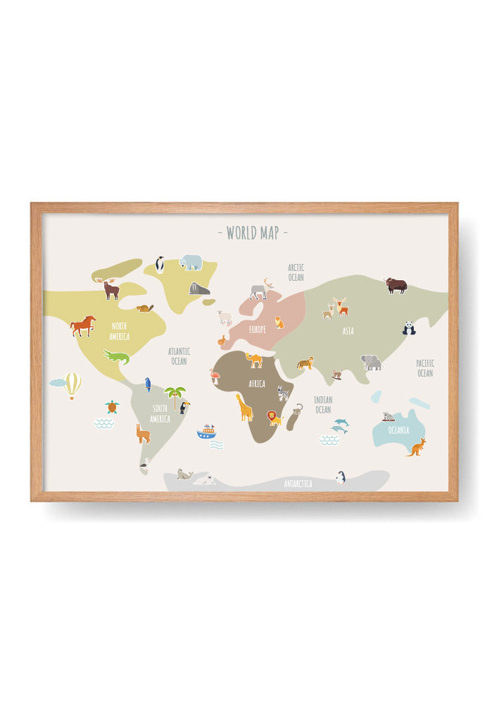 Póster World Map