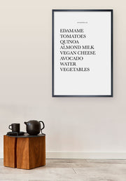 Lista della spesa vegetariana